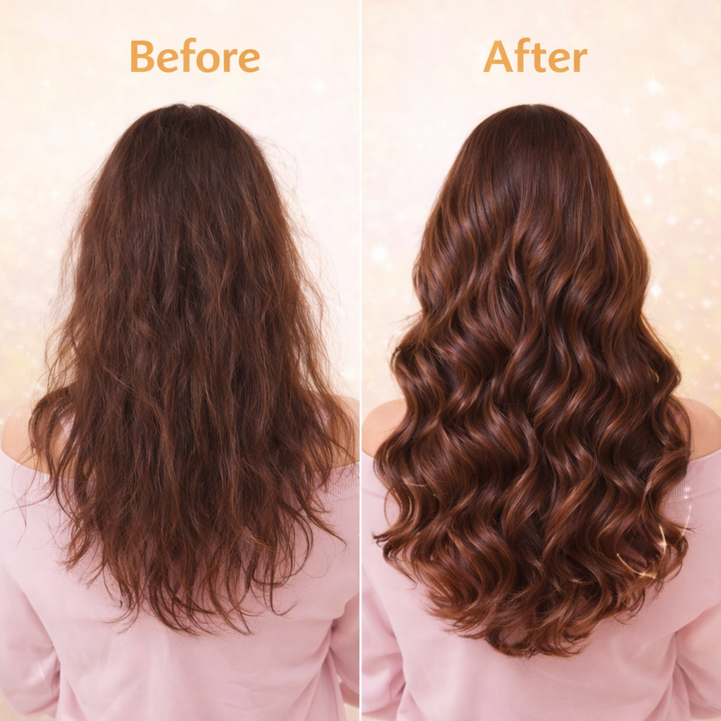 Premium 2-in-1 Automatic Hair Curler & Straightener